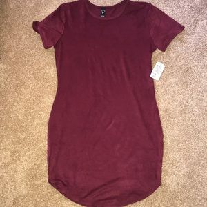 Windsor suede burgundy dress
